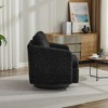 Swivel Accent Chair, Modern Lounge Sofa Barrel Chair With Thick Soft Cushions, 360 Degree Swivel Glide Chair For Bedroom Living Room Waiting Room - 4 of 4