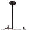 Chloe Lighting Vanessa Contemporary 4 Lights Rubbed Bronze Ceiling Pendant 15" Wide - 4 of 4