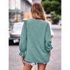 Women Boho Long Sleeve Shirts Dressy Casual v Neck Fall Fashion Tops Dot Flowy Blouses - 4 of 4