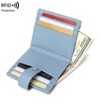 BEAFUP RFID Blocking Women's Wallet - PU Leather Slim Card Holder with 14 Card Slots & 1 Bill Compartment for Travel, Daily Use - 3 of 4