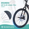 INFURNIC Bicycles Freestyle Kids Bike 7 Speed with Double Disc Brakes for Boys and Girls 12 Years and Up, Black, 68.8"*26.77"*47.6" - 2 of 4