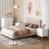 White Dresser for Bedroom, 5 Drawer Dresser with Metal Legs, Modern Chest Organizer with Wide Storage for Bedroom, Living Room, Entryway - 3 of 4