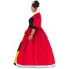 HalloweenCostumes.com 1X Women Deluxe Plus Size Disney Queen of Hearts Costume for Women,  Black/Red/Purple - 2 of 2