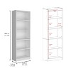 CAVINAS Bookcases for Living Room Modern 4-Shelf Home Bookcase Display Unit Bookshelf for Bedroom Storage - 2 of 4