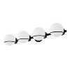 POWLIG 4-Light Dimmable Bathroom Vanity Light With Milky White Glass Globe Shade - 2 of 4