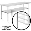 KUTLER Stainless Steel Table for Work and Prep, NSF Heavy Duty Commercial Kitchen Table for Restaurant - 4 of 4