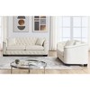 3-Seater + 2-Seater Velvet Sofa Set with Nailhead Trim and 4 Pillows for Living Room, Bedroom - 2 of 4