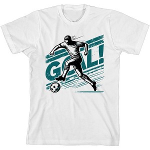 "Goal!" Soccer Sports Youth Crew Neck Short Sleeve Tee - 1 of 2