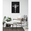 Kate & Laurel All Things Decor 23"x33" Sylvie Minimalist Giraffe Animal Portrait Metallic Wall Art by The Creative Bunch Studio - 4 of 4