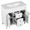 NicBex 35.9" Bathroom Vanity with Sink, Bathroom Storage Cabinet, 2 Spacious Drawers and 2 Cabinet Doors with Shelf for Bathroom - 2 of 4