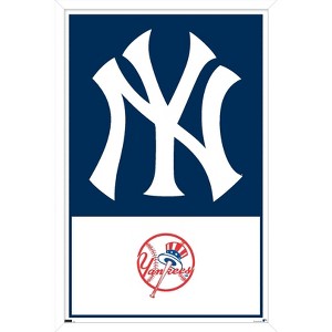 Trends International MLB New York Yankees - Logo 22 Framed Wall Poster Prints - 1 of 4