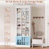 Acekool 4-in-1 Hall Tree with Bench, 15 Shoe Cubbies & 5 Coat Hooks, Entryway Shoe Storage with Seating and Coat Rack, Gray Finish - 3 of 4