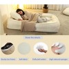 Angel Sar Adjustable Human Dog Bed for Adults, 5 Position Foldable Human Size Dog Bed, Extra Large Cloud Beds for Living Room & Bedroom, White - 4 of 4