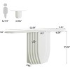 Tribesigns Modern 63" Console Table, Wooden Entryway Sofa Table with Geometric Base for Hallway, Entrance, Foyer - 3 of 4