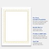 Avery 8.5" x 11" Cards, Gold Border with Gold Dots, 10 ct - 3 of 4