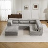 Whisen Modern Compression Loveseat, Convertible Floor Sofa Bed,DIY Boneless Modular Sectional Couch, No Assembly Required - 4 of 4