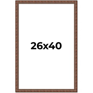 PosterPalooza | 26x40 Modern Bamboo Picture Frame, UV Acrylic, 5 Finishes - 1 of 4
