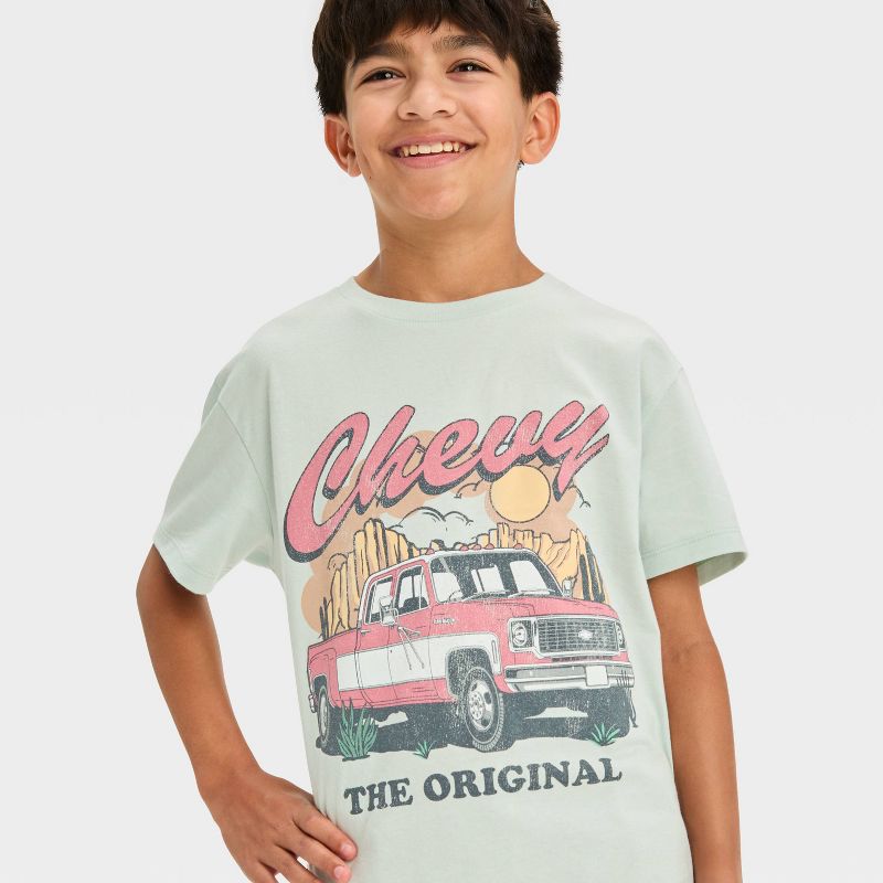 Boys&#39; Chevrolet Ford Short Sleeve Graphic T-Shirt - Light Blue, 2 of 4