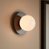Possini Euro Design Possini Euro Kenna 6 3/4" High Black Wall Sconce - 2 of 4