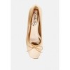 Laga Metallic Low Block Heel Womens Ballerinas - 4 of 4