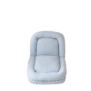 TiramisuBest Blue 3-Fold Convertible Sofa Bed, Space-Saving Metal Frame Sleeper Couch for Bedroom & Office - 1 of 4