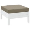 vidaXL Pallet Cushion in Taupe - 23.6"x23.6"x3.1" - Oxford Fabric, Water Resistant, Soft Foam Fiber Inside, Versatile for Outdoor/Indoor Use - 3 of 4