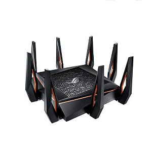 ROG Rapture GT-AX11000 IEEE 802.11ax Ethernet Wireless Router - 2.40 GHz ISM Band - 5 GHz UNII Band - 11000 Mbit/s Wireless Speed - 1 of 4