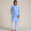 Lands' End Women's Cotton Terry Knee Length Spa Bath Robe - 2 of 4