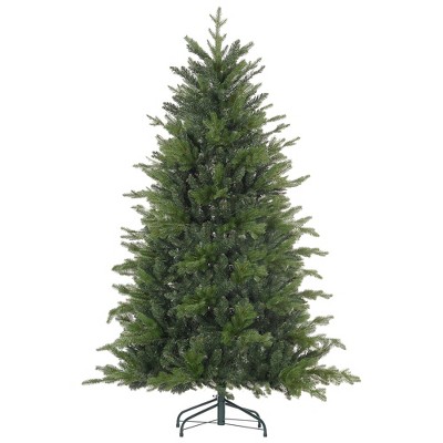 6 Ft Artificial Christmas Tree with Foldable Metal Stand, Easy Assembly