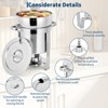 11-Quart Commercial Stainless Steel Round Insulated Saucepan with Pot Body, Lid and Fuel Rack, Suitable for Parties, Catering, and Buffets - 3 of 4