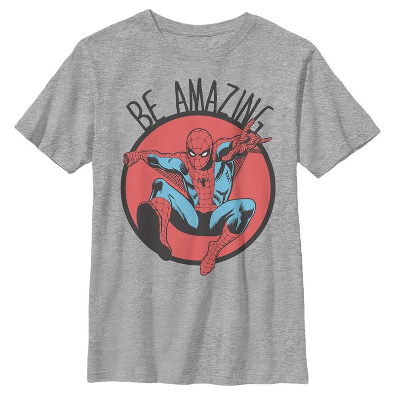 Boy's Marvel Spider-Man Be Amazing T-Shirt, 1 of 6