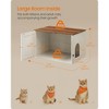 Feandrea Cat Litter Box Enclosure, Litter Box Furniture Hidden, Indoor Cat House, End Table, 27.6 x 19.7 x 19.7 Inches - 4 of 4
