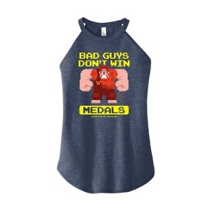 Women's - Disney - Bad Guys Don’t Win Medals Graphic High Neck Tank - 1 of 2