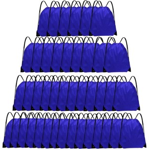 Bulk Drawstring Bags for Party Favors, Lightweight Sackpacks for Gym, School Events, Team Sports & Giveaways - 1 of 4