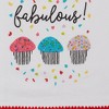 Design Imports  Embellished Dishtowel Set 3 Piece, Happy Birthday, 18X28" - 4 of 4