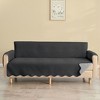 Collections Etc Lacey Scalloped Edge Reversible Quilted Furniture Protector - 2 of 4