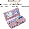 Wikineon Women's Leather Credit Card Holder Wristlet - RFID Blocking Technology for Identity Protection, Large Capacity Design Holds Cards - 4 of 4