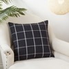 Saro Lifestyle Large Plaid Throw Pillow With Poly Filling, 20", Black - 3 of 3