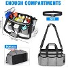 Large Wearable Cleaning Caddy Bag with Handles, Cleaning Supplies Organizer with Adjustable Shoulder Strap & Waist Belt - 2 of 4