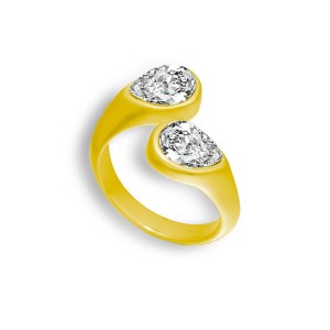 EVRY JEWELS WATERPROOF Gold or Silver Plated Ivy Ring - 1 of 4