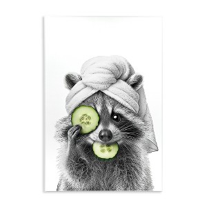 Stupell Industries Raccoon Spa Day, 10" x 15" - 1 of 4