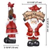Yescom Christmas Tabletop Decoration Santa Claus with Sign for Theme Wedding Home Party Red - 4 of 4