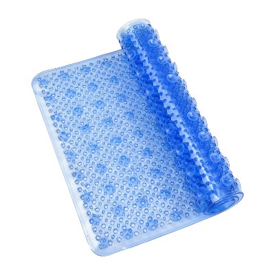 Cameo Non-Slip Bathtub mat, 26" x 15" Grass Texture Shower Mat with Suction Cups and Water Drain Holes, BPA, LaTeX, Phthalate Free