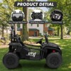 Ride On Car Utv, 24V 2 Seater, Off-Road Kids Electric Vehicles with Metal Frame, 3 Speeds for Boys and Girls - 4 of 4