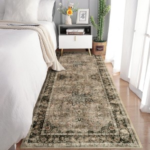 Area Rug Living Room, Vintage Washable Non-Slip Rugs, Carpet for Bedroom, Kitchen, Hallway, Dining Room - 1 of 4