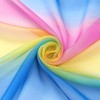 INSPIRE CHIC Women's Chiffon Colorful Gradient Square Soft Sheer Neck Scarves 1Pc - 4 of 4