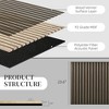 Resenkos 24" x 24" Wood Panels for Wall, 4 Pack Acoustic Panels, Sound Absorbing Slat Wall for Wall Decor, Home, Brown - 3 of 4