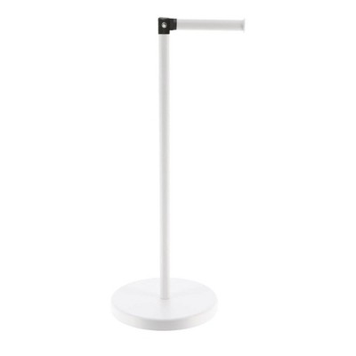 Evideco French Home Goods Freestanding Toilet Paper Holder with Folding Arm and Reserve