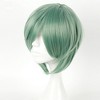 Unique Bargains Women's Wigs 12" Cyan with Wig Cap - 3 of 4