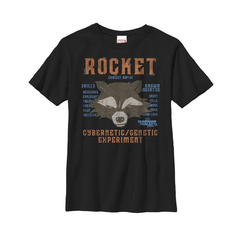 Boy's Marvel Rocket List T-Shirt, 1 of 5